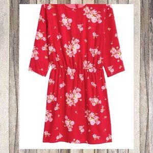 H&M 3/4 Sleeve Floral Mini Dress